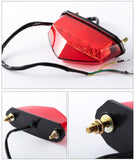 2 pcs sport Motorcycle 12V Universal 15LED Taillight License Plate Light LED ATV Rear Tail Brake Stop Tail Light Indicator