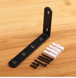 Heavy Duty Corner Brace,3 Pcs Shelf Brackets,Steel L Corner Bracket for Wood Furniture, Shelves, and Cabinets,Metal