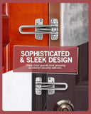 Security Swing Bar Door Guard, Latch Guard Clasp Front Door Latch Lock, Door Reinforcement Locks for Inside Doors, Swing-in Doors