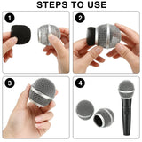 Microphone Head Replace, Grille Ball with Inner Foam, Steel Mesh Replacement Heads for SM58 (2pcs), silver In Australia - Darrahopens