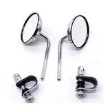 1 pairs Motorcycle Universal Round Mirrors Hand Bar Rear View Mirrors Street bike Cafe Racer Old School Dirt bike In Australia - Darrahopens