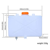 7L Fuel Tank Plastic Petrol Diesel Oil Petrol Tank Water Tank for Boat Car Truck Parking Heater Accessories, White