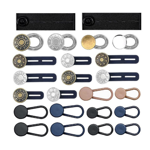 Elastic Waist Extenders for Pants, 24 PCS Waist Band Extenders Adjustable for Women and Men, Jeans, Dress, Elastic Button In Australia - Darrahopens
