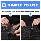 Elastic Waist Extenders for Pants, 24 PCS Waist Band Extenders Adjustable for Women and Men, Jeans, Dress, Elastic Button