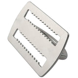Weight Belt Keeper,Diving D Ring Belt Buckle Back Fly Side Hanging Positioning Buckle,Stainless Steel Serrated Weight Belt Keeper