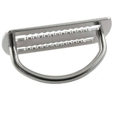 Weight Belt Keeper,Diving D Ring Belt Buckle Back Fly Side Hanging Positioning Buckle,Stainless Steel Serrated Weight Belt Keeper
