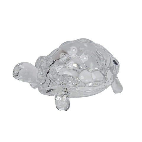 with Pond Pot/Vastu/Feng Shui Glass Crystal Turtle Tortoise Showpiece Gift, Turtle Statues & Figurines In Australia - Darrahopens