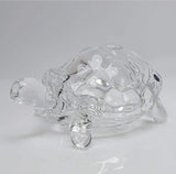 with Pond Pot/Vastu/Feng Shui Glass Crystal Turtle Tortoise Showpiece Gift, Turtle Statues & Figurines
