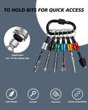 Bit Holder Keychain - Quick Release Bit Holder, 1/4 Hex Drill Bit Holder Gadgets for Men, Drill Bit Organizer1set In Australia - Darrahopens