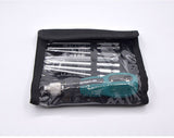 9pcs/set Precision Strong Magnetic Multi-Bit Screwdriver Set 1/4" Hex Shank Slotted Phillips Head Screwdriver Kit Bag Rubber