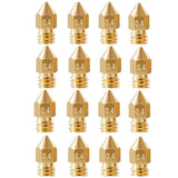 16Pcs 3 Nozzles 0.4mm, Extruder Nozzles 0.4mm Compatible for Series 3D Printer Brass Nozzles(1.75mm) In Australia - Darrahopens