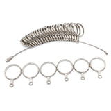 Ring Sizer Measuring Tool Set Metal Finger Sizing Gauge Rings Measurement Tool for Women Men US Size 0-13 with Half Size