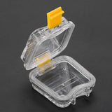 Denture Case, Professional Dental False Teeth Storage Box, Portable Tooth Container with Film for False Teeth, Denture