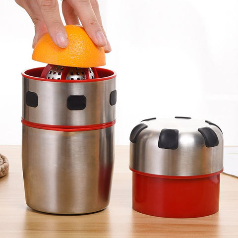 Manual oran juice squeezer, Portable Small Stainless Steel hand-held Oran Juicer Manual Grapefruit Squeezer Juice Maker