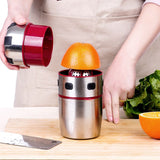 Manual oran juice squeezer, Portable Small Stainless Steel hand-held Oran Juicer Manual Grapefruit Squeezer Juice Maker