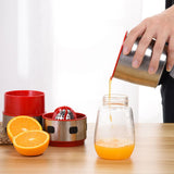 Manual oran juice squeezer, Portable Small Stainless Steel hand-held Oran Juicer Manual Grapefruit Squeezer Juice Maker