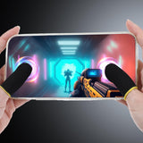 10 pairs Color random Gamer Finger Sleeves Carbon Compression Support Thumb Gloves Touchscreen Finger Cover Anti Sweat In Australia - Darrahopens