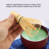 Tea Accessories Set Tea Whisk Bamboo Whisk Matcha Whisk Egg Hole Puncher Accessories Manual Wooden Matcha Whisk Holder