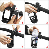 Stroller Cup Holder, Upgrade Cup Holder for Walker, Attachable Bike Water Bottle Holder, Drink Holder Attachment