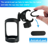 Stroller Cup Holder, Upgrade Cup Holder for Walker, Attachable Bike Water Bottle Holder, Drink Holder Attachment