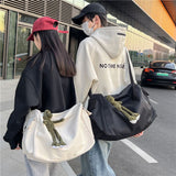2 pcs Canvas Messenger Bag Large Bag Crossbody Shoulder Bag Tote Bag with Pocket for Women and Men In Australia - Darrahopens
