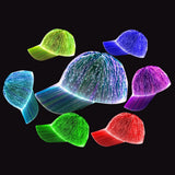 LED Cap Fiber Optic Hat Baseball Caps Light Up 7 Colors Glowing USB Charging Hats Rave Accessories for Party In Australia - Darrahopens