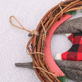 Christmas Wreath Christmas Decorations Christmas Wreath DIY Christmas Fabric Old Man Doll Simulation Rattan Circle In Australia - Darrahopens