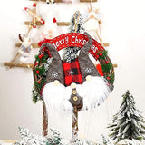 Christmas Wreath Christmas Decorations Christmas Wreath DIY Christmas Fabric Old Man Doll Simulation Rattan Circle In Australia - Darrahopens