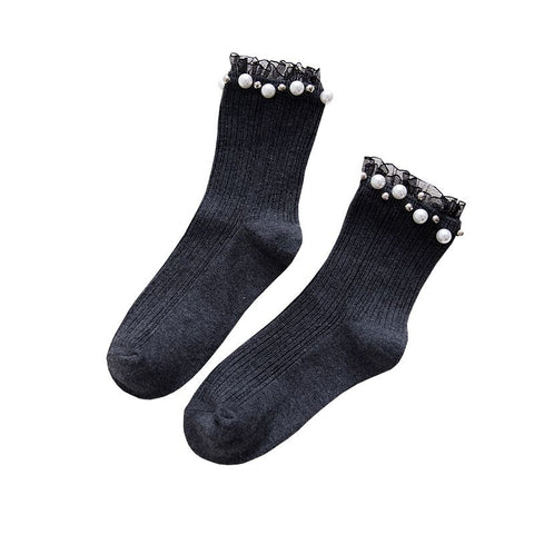 2 Pair Socks Knit Ankle Socks Ruffled Socks Womans Women Socks Socks Medium Womens Socks Hosiery Lace Socks In Australia - Darrahopens