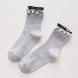 2 Pair Socks Knit Ankle Socks Ruffled Socks Womans Women Socks Socks Medium Womens Socks Hosiery Lace Socks