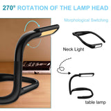 LED Neck Reading Light,Book Light In Bed,Adjustable Brightness Desk Lamp,3 Color with Bendable Arms,Suitable for Repairing In Australia - Darrahopens