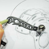 Multifunction Drawing Tool All in One Versatile Drawing Architect Scale Ruler Mini Compass Protractor Combo