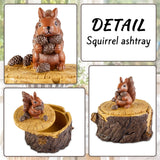 Outdoor Ashtrays for Cigarettes Cute Resin Squirrel Ashtray with Lid for Home and Garden Ashtrays for Outside Patio Garden In Australia - Darrahopens