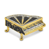 Musical Piano Trinket Box Jewelry Box Hand Painted Decorative Box with Hinged Lid Ring Earring Holder Table Figurine Collectible In Australia - Darrahopens