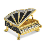 Musical Piano Trinket Box Jewelry Box Hand Painted Decorative Box with Hinged Lid Ring Earring Holder Table Figurine Collectible In Australia - Darrahopens