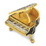 Musical Piano Trinket Box Jewelry Box Hand Painted Decorative Box with Hinged Lid Ring Earring Holder Table Figurine Collectible In Australia - Darrahopens