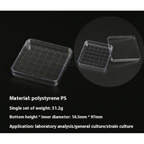 10pcs transparent Rectangular Plastic Petri Dish 100mmx100mm Pipettes for Culturing Cells and Other Scientific