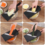 black Cabbage Slicer, Fluffy with 0.04 inch (1 mm) Wide, Sharp Sharp, Slice Whole Half-Ball with Holder