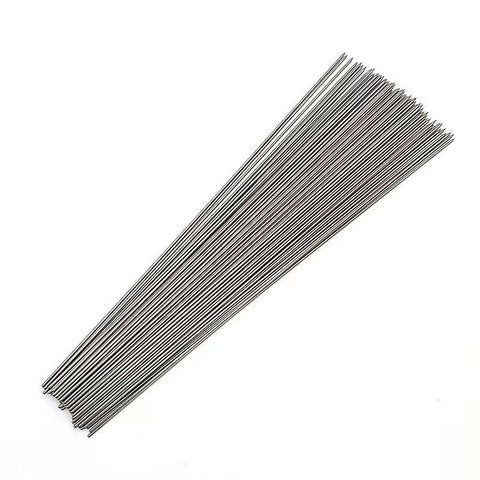 100pcs Silver stainless steel Sign off, high silicon level promotes low fuming that can be easily machined- 2.0 * 35cm In Australia - Darrahopens