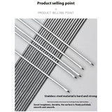 100pcs Silver stainless steel Sign off, high silicon level promotes low fuming that can be easily machined- 2.0 * 35cm In Australia - Darrahopens