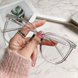 4 different colors Oversized Square Light Blocking Glasses for Women Men Anti Glare Reduce Eyestrain Computer Glasses In Australia - Darrahopens