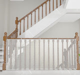 White Child Safety Net, Durable Banister Guard for Baby Safety Stairs Railing Balcony Cribs, Banister Stair Mesh Baby Proofing