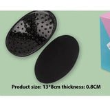A pair of black shoulder pads Soft Shoulder Push-Up Pads,Soft Silicone Magic Adhesive Shoulder Enhancer Anti-Slip Reusable In Australia - Darrahopens