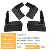 4 PCS black Mud Flaps Splash Guards Mudguards Mudflaps with Hardware Kits Accessory Compatible Front LH RH and Rear LH RH