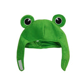 Cute Plush Frog hat Scarf Cap Ears Winter ski hat Full Headgear Novelty Party Dress up Cosplay Costume Green In Australia - Darrahopens