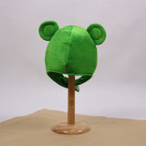 Cute Plush Frog hat Scarf Cap Ears Winter ski hat Full Headgear Novelty Party Dress up Cosplay Costume Green In Australia - Darrahopens