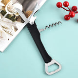 Multi-Use Bottle Opener,black Helpful Gadgets for Elderly Home Steel Beer Wine Opener Stainless Opener Household Can Kitchen