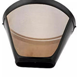Gold Coffee filter - Permanent Reusable Cone Shape metal Coffee Filter Compatible with Coffee Accessories