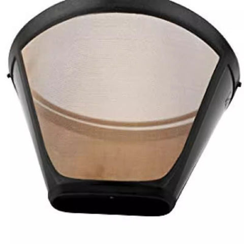 Gold Coffee filter - Permanent Reusable Cone Shape metal Coffee Filter Compatible with Coffee Accessories