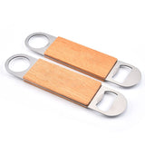 Bottle Opener,2pcs - Stainless Steel Beer Bottle Opener with Wooden Handle, Bartender Flat Beer Opener for Bar,Kitchen,Restaurant In Australia - Darrahopens